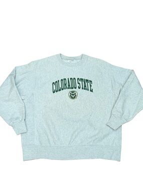 ✨ Champion Colorado State Rams Reverse Weave Crew Sweatshirt‎ Gray XL NCAA